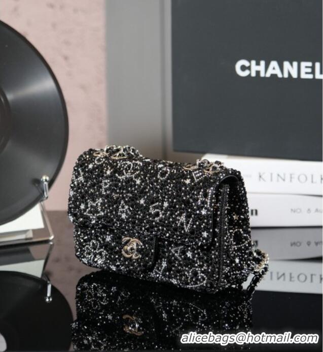 Super Quality Chanel Strass Mini Classic Flap Bag CH122634 Black 2026