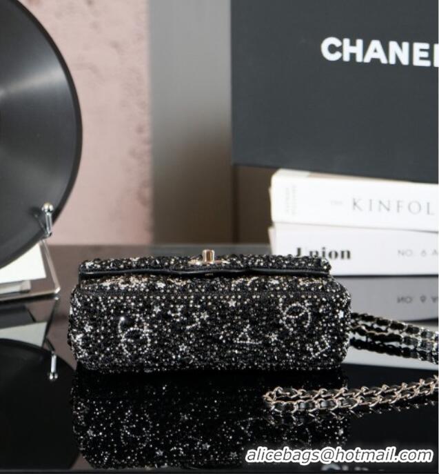 Super Quality Chanel Strass Mini Classic Flap Bag CH122634 Black 2026