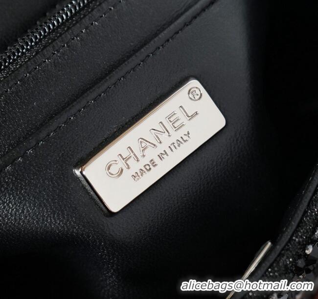 Super Quality Chanel Strass Mini Classic Flap Bag CH122634 Black 2026