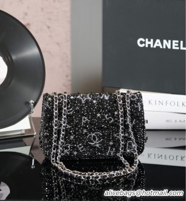 Super Quality Chanel Strass Mini Classic Flap Bag CH122634 Black 2026