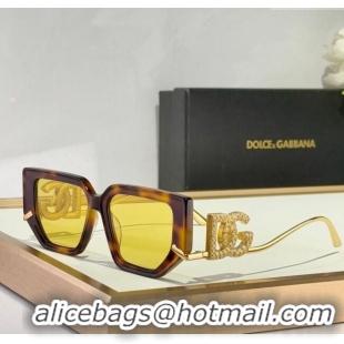 Big Discount Dolce & Gabbana Sunglasses DG6663 Brown/Yellow 2025