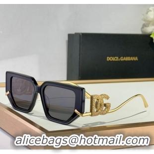 Top Quality Dolce & Gabbana Sunglasses DG6663 Black/Gold 2025