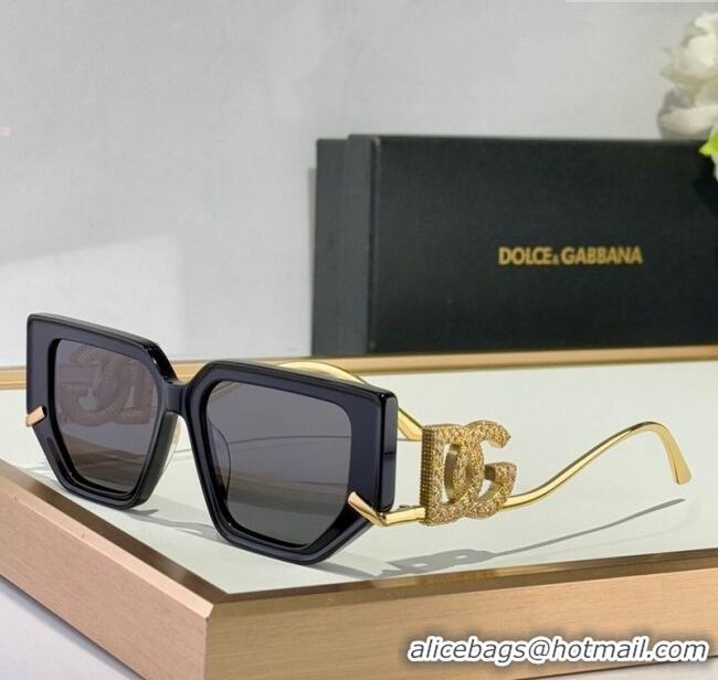 Top Quality Dolce & Gabbana Sunglasses DG6663 Black/Gold 2025