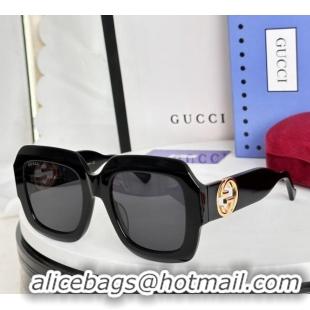 Good Product Gucci Sunglasses GG1022 Black/Grey 2025