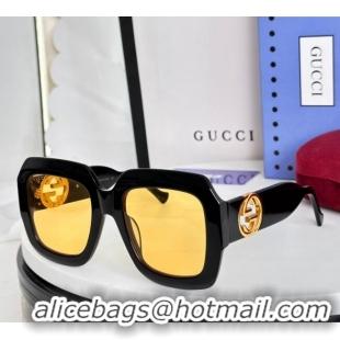 Best Price Gucci Sunglasses GG1022 Black/Yellow 2025