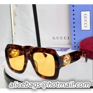 Top Quality Gucci Sunglasses GG1022 Brown 2025
