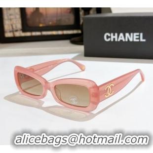 Luxury Cheap Chanel Sunglasses CH9184 Light Pink 2025