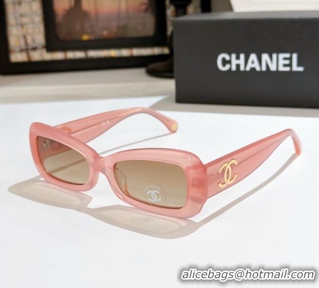 Luxury Cheap Chanel Sunglasses CH9184 Light Pink 2025