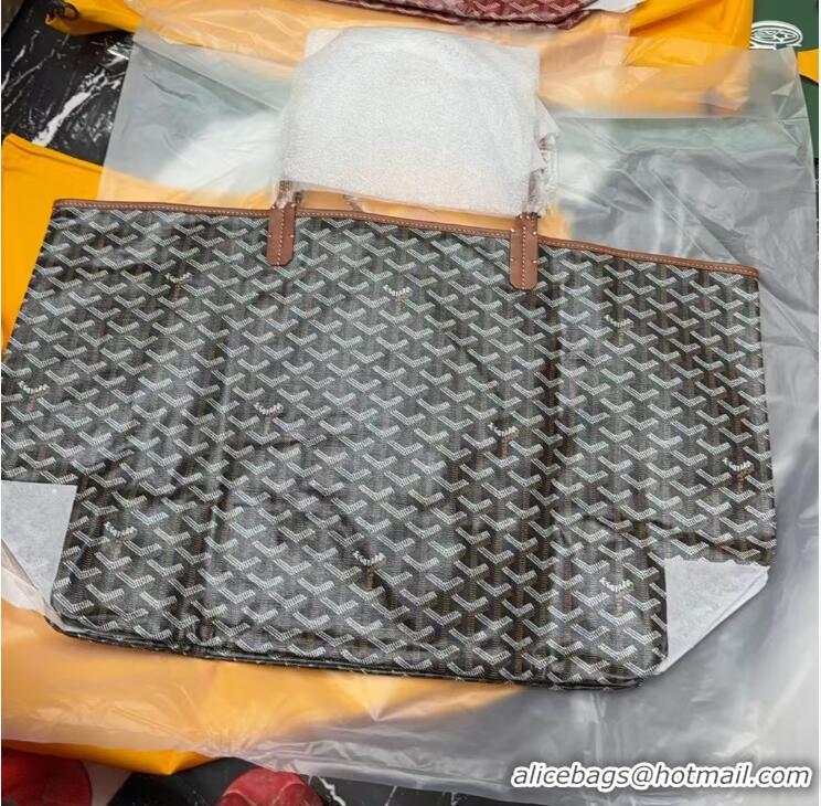 Cheap Goyard Original Saint Louis Tote Bag GM 18212 Black And Tan