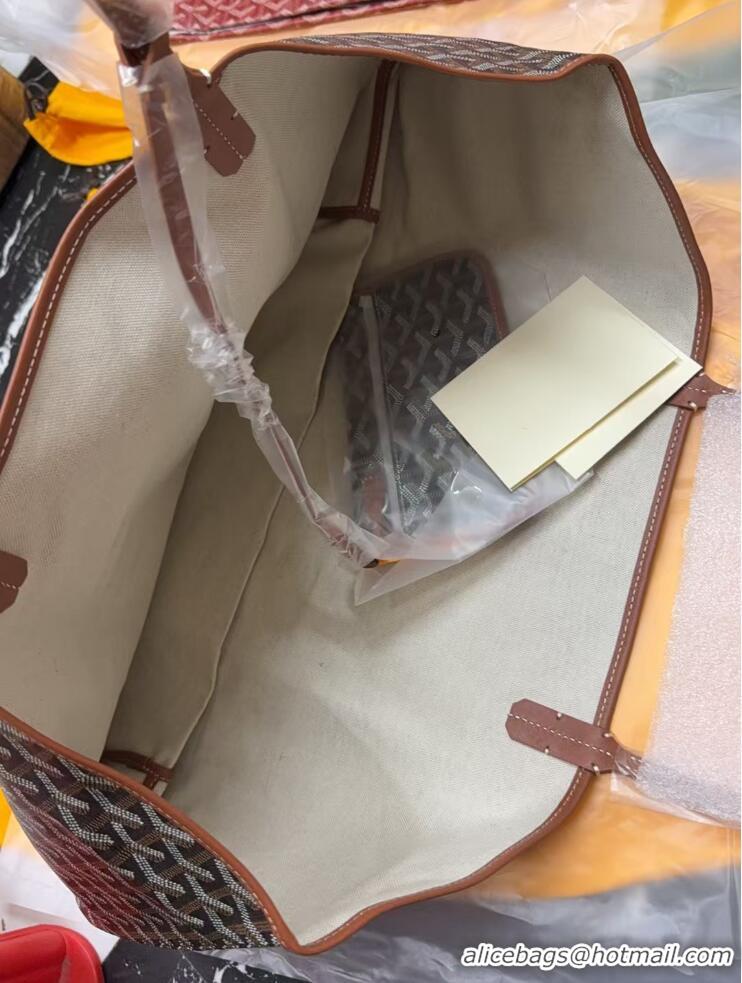 Cheap Goyard Original Saint Louis Tote Bag GM 18212 Black And Tan
