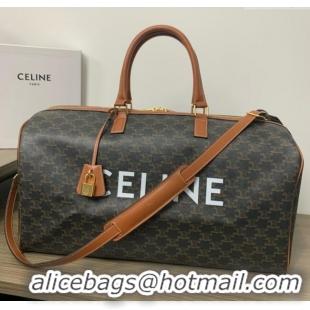 Top Quality Celine LARGE VOYAGE BAG IN TRIOMPHE CANVAS 191472 Tan