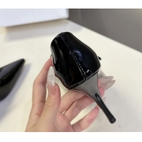 Unique Style Celine Judy Strappy Mary Janes Pumps 8.5cm in Patent Leather Black 1024080