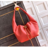 Well Crafted Chanel Calfskin Leather Hobo Handbag AS5976 Coral Pink 2025