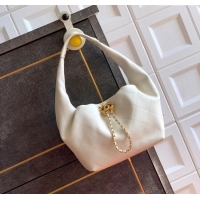 Good Looking Chanel Calfskin Leather Hobo Handbag AS5976 White 2025