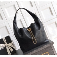 Affordable Price Chanel Calfskin Leather Large Hobo Handbag AS5967 Black 2025