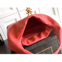 Top Design Chanel Calfskin Leather Large Hobo Handbag AS5967 Coral Pink 2025