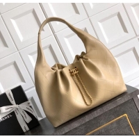 Luxury Discount Chanel Calfskin Leather Large Hobo Handbag AS5967 Beige 2025