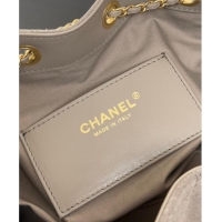Top Quality Chanel 25 Suede Small Hobo bag AS5293 Grey 2025