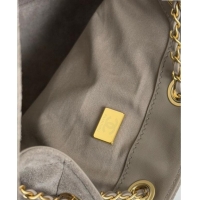 Top Quality Chanel 25 Suede Medium Hobo Handbag AS5311 Grey 2025
