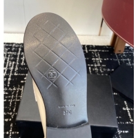 Best Price Chanel Calfskin Leather Flat Loafers with CC Circle White 2025 CH103105 1031112