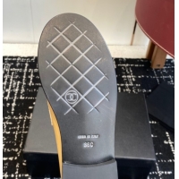 Best Grade Chanel Calfskin Leather Flat Loafers with CC Circle Beige 2025 CH103105 1031114