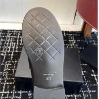 Buy Discount Chanel Calfskin Leather Flat Loafers with CC Circle Black 2025 CH103105 1031115