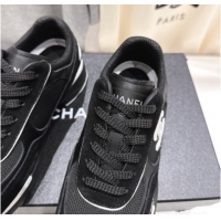 Buy Luxury Chanel Suede and Mesh Sneakers Black 2025 G46872 1031137