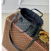 Good Taste Louis Vuitton Neverfull Inside Out BB Tote Bag M12099 Black Leather/Monogram Eclipse Canvas 2025