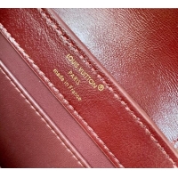Famous Brand Louis Vuitton Capucines East-West Mini Bag in Leather M25473 Grenat Red 2025