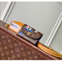 Well Crafted Louis Vuitton Rosalie Coin Purse Wallet in Vivenne Winter Holiday/Monogram Blue Frost M15323 2025