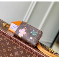Low Price Louis Vuitton Vivienne Winter Holiday Lisa Wallet Monogram Canvas/Snowy Pearl Pink M15334 2025