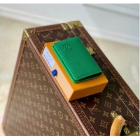 Pretty Style Louis Vuitton Pocket Organizer Wallet in Waxy calfskin leather 25117 Green 2025