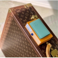 Shop Discount Louis Vuitton Pocket Organizer Wallet in Waxy calfskin leather M25953 Blue 2025