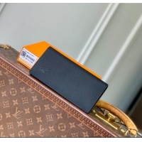 Traditional Discount Louis Vuitton Brazza Wallet in Grained Leather M83126 Black 2025