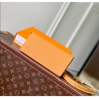 Buy Fashionable Louis Vuitton Brazza Wallet in Grained Leather M25940 Yellow 2025