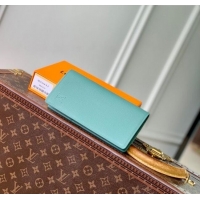 Best Price Louis Vuitton Brazza Wallet in Grained Leather M25941 Blue 2025