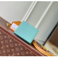 Cheap Discount Louis Vuitton Multiple Wallet in Waxy calfskin M25945 Blue 2025