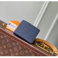 Traditional Specials Louis Vuitton Multiple Wallet in Waxy calfskin M25983 Navy Blue 2025