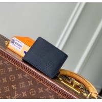 Best Price Louis Vuitton Multiple Wallet in Waxy calfskin M25945 Black 2025