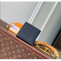 Affordable Price Louis Vuitton Marco Wallet in Waxy calfskin M25944 Black 2025