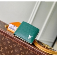 Top Design Louis Vuitton Multiple Wallet in Epi Leather M25801 Green 2025