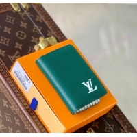 Reasonable Price Louis Vuitton Pocket Organizer Wallet in Epi Leather M25797 Green 2025