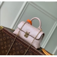 Best Price Louis Vuitton Nano Madeleine Top Handle Bag in Snowy Pearl Pink Leather M27043 2025
