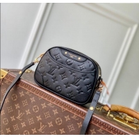 Top Quality Louis Vuitton Tiny Camera Bag in Monogram Leather M25518 Black 2025