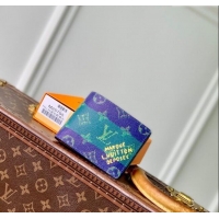 Buy Fashionable Louis Vuitton Slender Wallet in Blue Stripes Monogram Heritage Canvas M25795 2025