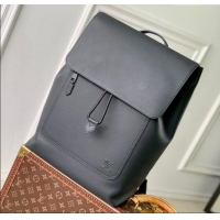 Well Crafted Louis Vuitton Mens Fastline Backpack bag in Black Waxy calfskin M15262 2025