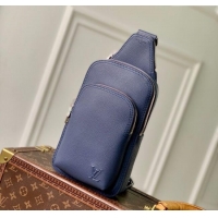 Affordable Price Louis Vuitton Mens Avenue Slingbag PM bag in Waxy calfskin M15269 Navy Blue 2025