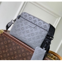 Trendy Design Louis Vuitton Mens Trio Messenger Bag in Monogram Shadow Leather M27185 Grey 2025