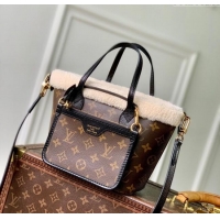 Best Price Louis Vuitton Neverfull Bandouliere Inside Out BB Bag in Monogram Canvas and Shearling M26315 2025