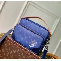 Top Quality Louis Vuitton Mens Nil bag in Ocean Blue Monogram Heritage Canvas M26823 2025